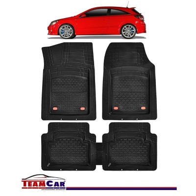 Covorase Auto TeamCar&amp;reg;Tip Tavita Compatibile Opel Astra H Coupe (2004-2014) Negru Material Rezistent foto