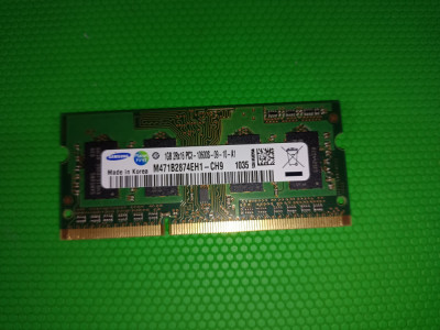 Memorie laptop DDR3 1Gb 1333Mhz PC3-10600S Samsung foto