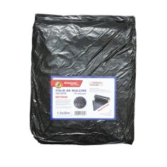 Set 5 buc. folie mulcire, anti buruieni 1.5x20m, 15 microni, neagra neperforata, protectie UV Breckner Germany