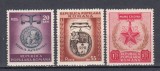 ROMANIA 1952 LP 296 ZIUA INTERNATIONALA A FEMEII SERIE MNH