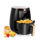 Friteuza cu aer cald air fryer, TDItronics, 2400 W, Capacitate 6 L, afisaj LED