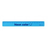 Rigla Flexbila din Silicon Deli Neon Color, Dimensiune 18 cm, Albastra, Rigla, Rigla Flexibila, Rigla din Silicon, Rigla Deli, Rigla din Silicon Deli,