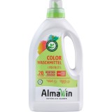 Detergent lichid rufe AlmaWin colorate, ecologic, 100% natural, parfum flori de tei, 20 spalari, 30-60&deg;C