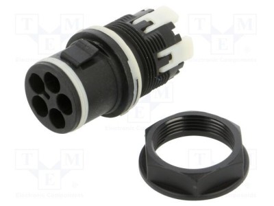 Conector alimentare AC clichet tată TH389 23mm 0,25-1,5mm2 TECHNO foto