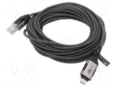 Cablu Goobay USB 3.1 RJ45 la USB C, 7,5m U/FTP