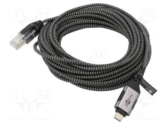Cablu Goobay USB 3.1 RJ45 la USB C, 7,5m U/FTP