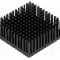 Radiator extrudat, aluminiu, 43.1mm x 43.1mm, neagra, FISCHER ELEKTRONIK - ICKPGA17X17