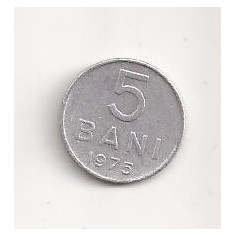 Moneda - Romania 5 bani 1975 , v12