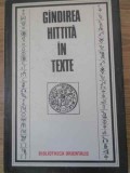 C-tin Daniel - G&icirc;ndirea hitită &icirc;n texte