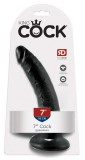 King Cock 7 Flesh Realistic Dildo Negru