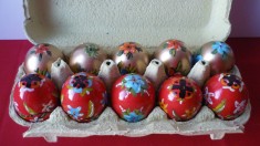 OUA DE LEMN PICTATE, PASTE LOT 10 BUC.