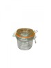 Borcan transparent, 200 ml, inchidere rapida cu garnitura de cauciuc, Oem