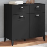 vidaXL Dulap &bdquo;VIKEN&rdquo;, negru, 80x40x80 cm, lemn prelucrat