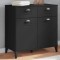 vidaXL Dulap &bdquo;VIKEN&rdquo;, negru, 80x40x80 cm, lemn prelucrat