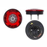 Stop lampa spate rotunda cu LED 12/24V; 121x33mm cu pozitie, stop frana, semnalizare, ceata si mers inapoi, cu cablaj, distanta intre suruburi fixare, Rapid