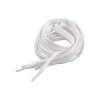 Sireturi plate albe din bumbac pentru pantofi, hanorace si pantaloni sport, cu capete pentru fixare, 130 cm, 1 pereche 2 buc