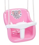 Leagan Copii cu Animale Roz/Albastru, Plastic Netoxic, Peste 1 an, Max 30kg, Interior Exterior, Ucraina