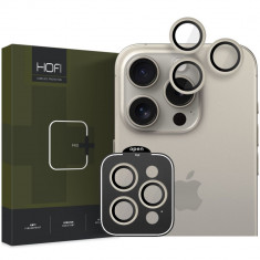 Folie de protectie camera Hofi Camring Pro+ pentru Apple iPhone 15 Pro/15 Pro Max Titanium