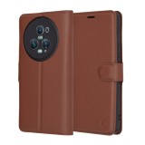 Husa Honor Magic5 Pro Techsuit Leather Folio, maro