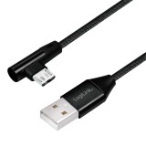 CABLU adaptor LOGILINK, pt. smartphone, Micro-USB (T) la USB 2.0 (T), 0.3 m, negru, &quot;CU0141&quot; (timbru verde 0.08 lei)
