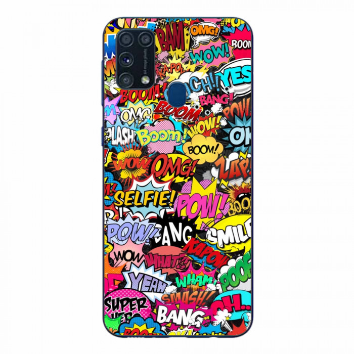 Husa Samsung Galaxy M31 si M21S Silicon Gel Tpu Model Pop Art Pow Wow Boom