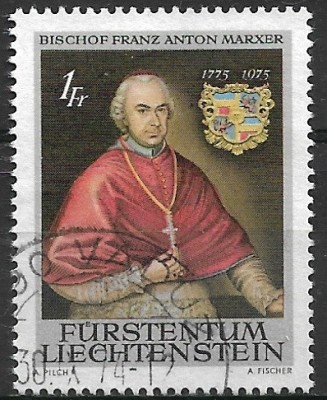 B0799 - Lichtenstein 1974 - Personalitati stampilat,serie completa foto