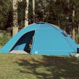 VidaXL Cort de camping pentru 8 persoane, albastru, impermeabil