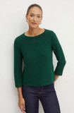 Weekend Max Mara pulover de bumbac culoarea verde, light, 2425366121600