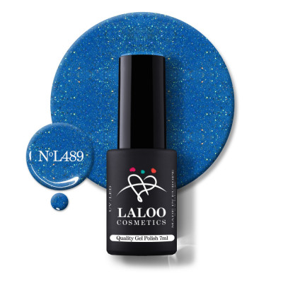 489 Starry Azure Blue | Laloo gel polish 7ml foto