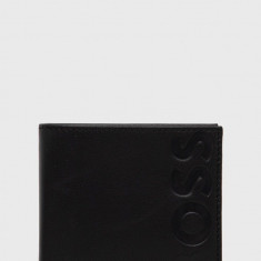 BOSS portofel de piele bărbați, culoarea negru 50470802