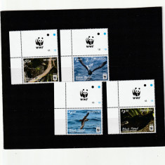 Niuafo'ou 2016-Fauna,Pasari,Petrelul negru,serie 4 val.cu vignete,MNH,Mi.607-610