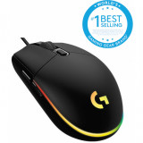 Mouse gaming Logitech G102 Lightsync RGB, 8000 DPI, Negru