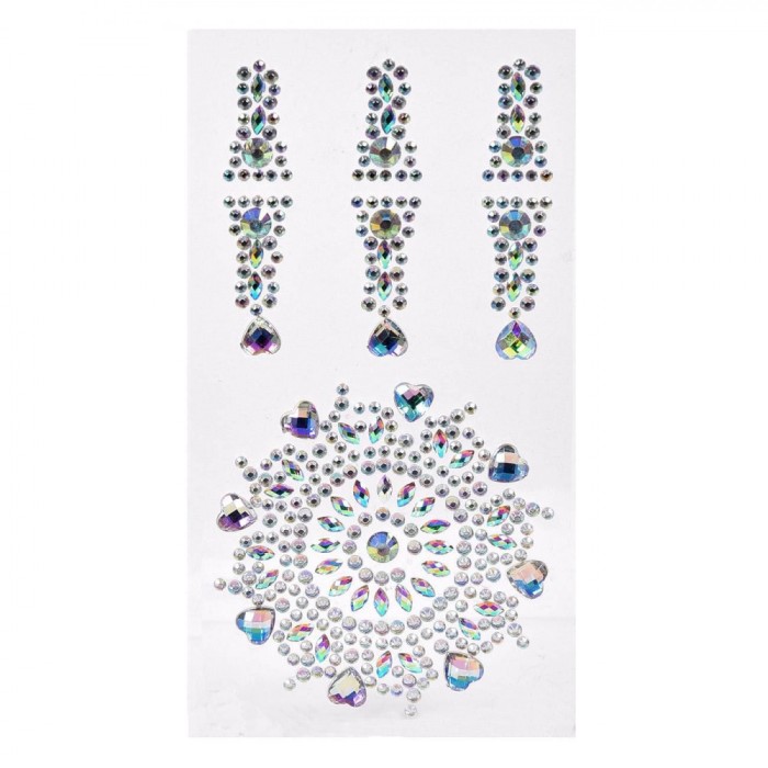 Set Strass-uri Autocolante, Irizate, Multicolor, 12+ Ani