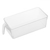 Organizator Frigider, Plastic, M&acirc;ner, Transparent, 33.5x15x10cm, Oem