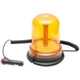 Girofar LED 12 V, diametru 160 mm, inaltime 190 mm, prindere Magnet sau Suruburi, alimentare la bricheta