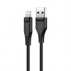 Cablu Acefast MFI USB - Lightning 1,2 M, 2,4 A Negru (C3-02 Negru) C3-02-A-L BLACK