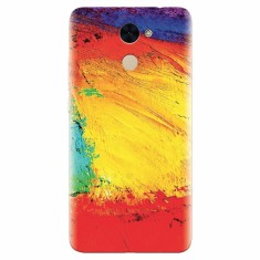 Husa silicon pentru Huawei Y7 Prime 2017, Colorful Dry Paint Strokes Texture foto