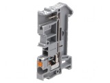 &Icirc;mbinare termică pentru șine 0,2&divide;6mm&sup2; 1 pistă 2 borne gri push-in