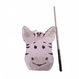 Pinata personalizata model Zebra, 45 cm, alb