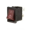 Intrerupator CR 19.2x13mm 6A 250Vac rosu cu iluminare