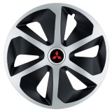 Set 4 capace roti Roco Gri-Negru R17 pentru gama auto Mitsubishi