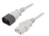 Cablu Alimentare IEC C13 C14 1,8m Gri 10A