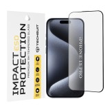 Folie sticla iPhone 15 Pro Asteroid GSM ESD Glass, negru
