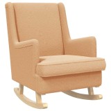 vidaXL Scaun balansoar Bej 62 x 80 x 85 cm Tarfă de oaie 42029975