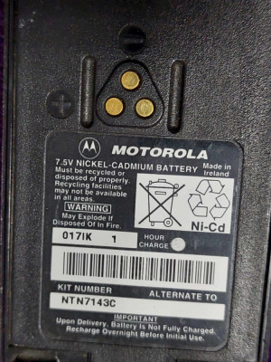 Baterie/Acumulator telefon mobil vechi MOTOROLA,7,5 V NICKEL-CADMIUM,Colectie foto