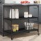 Gossi carucior de bucatarie, negru, 102x50x95 cm, lemn prelucrat
