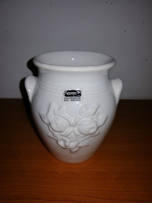 Guldkroken HJO vaza de flori ceramica alba inaltime 11.5 cm Suedia foto