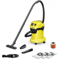 Aspirator umed-scat Karcher WD 3 P V-17/4/20 Extension, 1.628-178.0, Aspirare umeda si uscata, rezervor de 17 L, furtun de 2 m + extensie de 1.5 m, 10