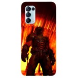 Husa compatibila cu Oppo A53 model Doom Slayer, Silicon, TPU, Viceversa, Transparent, Carcasa