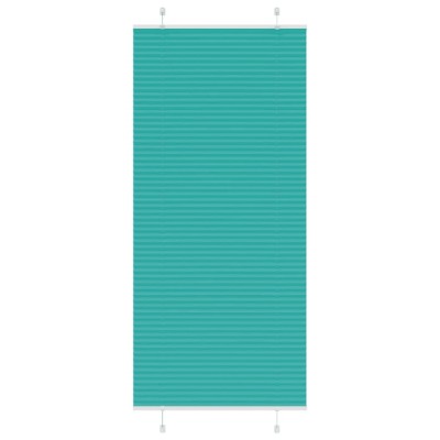 Jaluzea plisată verde petrol 85x200 cm Lățime țesătură 84,4 cm foto